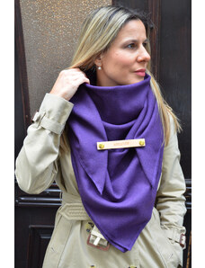 Anoniem Vlněný fialový šátek