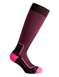 Turistické ponožky CMP Trekking Wool High Fluo Pink