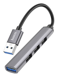 Redukce USB-A to USB-A - Hoco, HB26 Gray