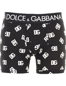 Dolce & Gabbana Boxerky pro muže, Trenýrky Ve výprodeji v Outletu, Černá, Bavlna, 2024, M S XL XXL