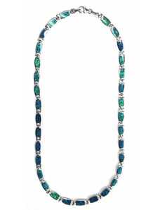 Moiss stříbrný náhrdelník PRISCILA s tmavě modrým opálem N0000050