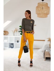 MET JEANS KALHOTY MET JOSHSTRETCH golden orange