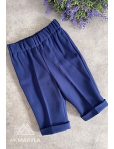 Chlapecké kalhoty společenské modré MK31