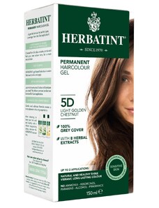Herbatint - permanentní barva na vlasy světle zlatavý kaštan 5D