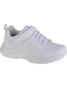 BÍLÉ DĚTSKÉ TENISKY SKECHERS GLIMMER KICKS - SCHOOL STRUTS Bílá