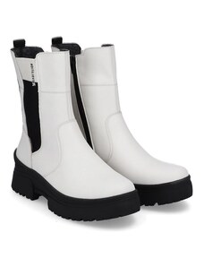 Nadčasové a sofistikované trendy kotníkové boty Rieker W0380-80 bílá