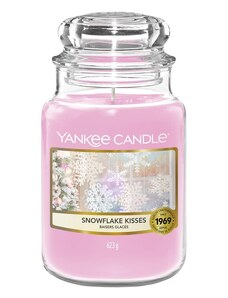 YANKEE CANDLE vonná svíčka ve skle Snowflake Kisses, velká