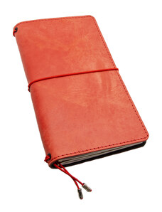 TlustyLeatherWorks Prémiový kožený zápisník PUEBLO ve stylu Midori vel.: MINI (90x140mm)