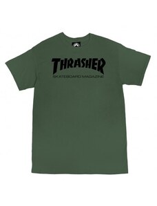 Triko Thrasher Skate Mag Army Green M