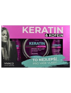 Vivaco Dárková kazeta keratin a kofein pro ženy VIVAPHARM