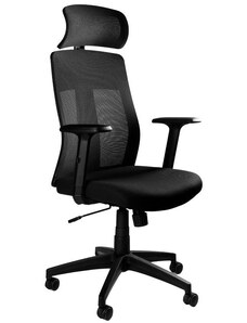 Office 360 Černá látková kancelářská židle Frida