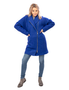 Loram Vlněný kabát na zip AFRAMOMUM královsky modrý