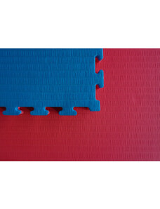Tatami Puzzle 2Msport.cz Tatami puzzle 1x1m 4cm červeno modré - vzor tatami
