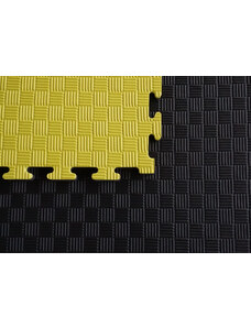 2Msport.cz Tatami puzzle 1x1m 2cm žluto-černé