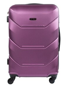 Rogal Fialový luxusní lehký plastový kufr "Luxury" - vel. M, L, XL