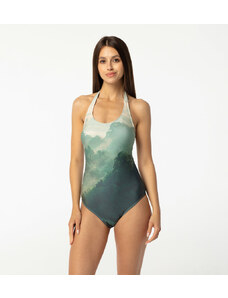 Aloha From Deer Woman's Mouthful Open Back Swimsuit SSOB AFD008