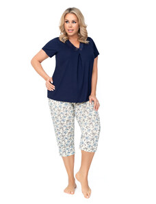 Donna Aria Pyjamas Plus Dark Blue Navy