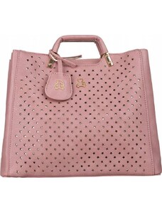 BASIC LULUCASTAGNETTE RŮŽOVÁ PROLAMOVANÁ SHOPPER KABELKA SOPHIANE BLUSH