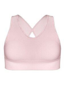 Dámská sportovní podprsenka DIM SPORT SEAMLESS PADDED CROP TOP - DIM SPORT - růžová