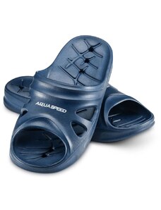 AQUA SPEED Unisex's Swimming Pool Shoes Florida Navy Blue Pattern 10
