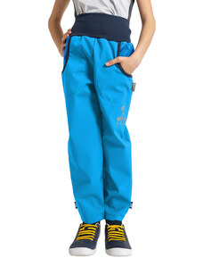 Unuo, Dětské softshellové kalhoty s fleecem Basic, Tyrkysová