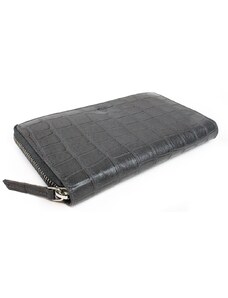Arwel Dámská kožená zipová peněženka - šedá