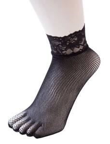 FISHNET ANKLE silonové prstové ponožky ToeToe
