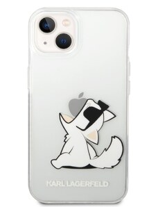 Ochranný kryt pro iPhone 14 PLUS - Karl Lagerfeld, Choupette Eat Transparent