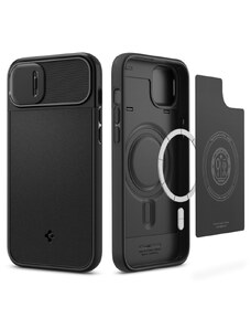 Ochranný kryt pro iPhone 14 PLUS - Spigen, Optik Armor Mag Black