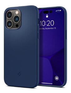 Ochranný kryt pro iPhone 14 Pro MAX - Spigen, Silicone Fit MagSafe Navy Blue