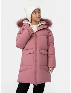 4F Dívčí péřový prošívaný kabát