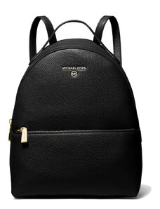 Michael Kors Valerie Medium Pebbled Leather Backpack Black