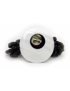 Touch of Bali / Pearl & Shell Korálkový náramek perleťové oko