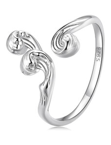 OLIVIE Stříbrný nastavitelný prsten WAVES 7125