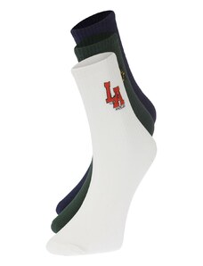 Trendyol 3-Pack Multi Color Cotton City Embroidered College-Tennis-Medium Socks