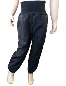 Abeli Softshellové kalhoty s flísem černé