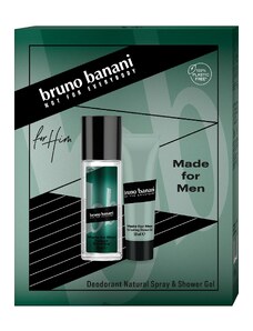 Bruno Banani Made For Men - deodorant s rozprašovačem 75 ml + sprchový gel 50 ml