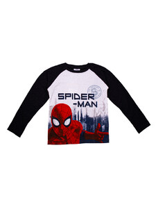 SPIDER-MAN tričko s dlouhým rukávem BÍLÉ