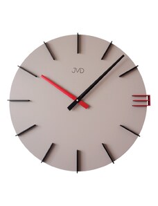 JVD Designové nástěnné béžové hodiny JVD HC44.3
