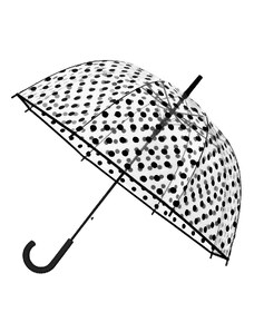 Falconetti Dámský holový průhledný deštník PUNTÍKY