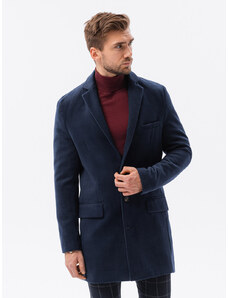 Ombre Clothing Pánský kabát - námořnická modrá C432
