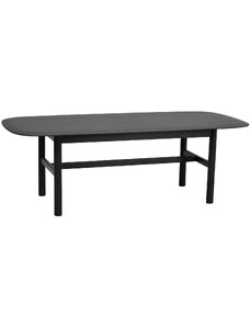 Černý dubový konferenční stolek ROWICO HAMMOND 135 x 62 cm