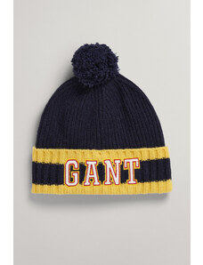 ČEPICE GANT D2. GANT POMPOM BEANIE modrá S/M