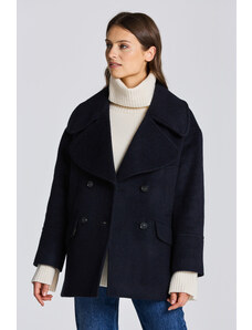 BUNDA GANT D2. OVERSIZED PEACOAT modrá XS