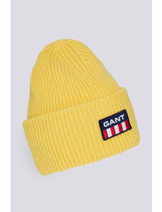 ČEPICE GANT UNISEX. GANT RETRO LOGO BEANIE žlutá None