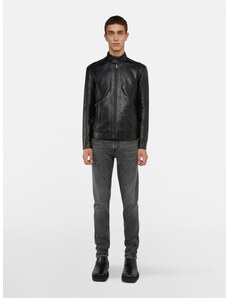 BUNDA TRUSSARDI JACKET BIKER TEXTURED FAKE LEATHER