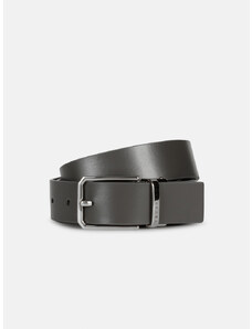 OPASEK TRUSSARDI BELT H 3,5 CM REVERSIBLE DOUBLE TEXTURE SMOOTH + FULL GRAIN LEATHER