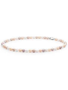 Gaura Pearls Perlový náhrdelník Jenny - stříbro 925/1000, sladkovodní perla