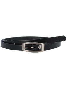 Penny Belts Dámský tenký kožený opasek Linie, černá vel. 95