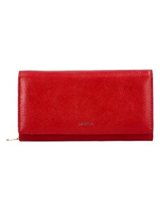 PATRIZIA Velká dámská kožená luxusní peněženka Belinda, červená